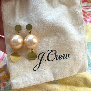 J. Crew faux pearl earrings posts pierced ears elegant